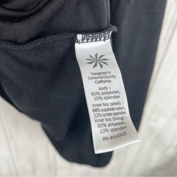 Athleta black reach restore open back strappy tank Small - Picture 8 of 8